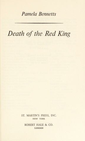 Book cover for Death of the Red King