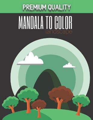 Book cover for Landscape coloring mandalas - Premium quality