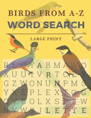 Book cover for Birds From A-Z Word Search