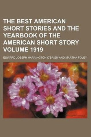 Cover of The Best American Short Stories and the Yearbook of the American Short Story Volume 1919