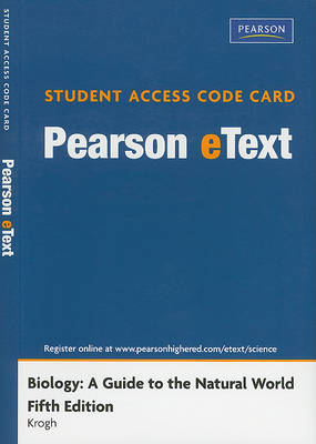 Book cover for Pearson eText Student Access Code Card for Biology