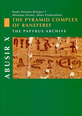 Book cover for Abusir X - The Pyramid Complex of Raneferef