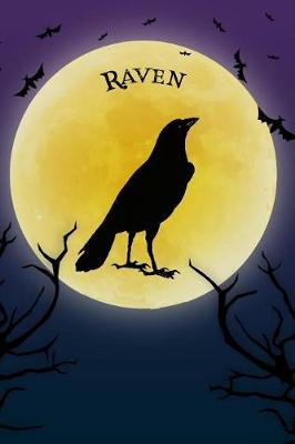 Book cover for Raven Notebook Halloween Journal