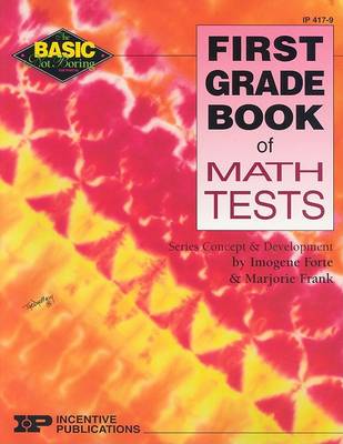 Cover of First Grade Book of Math Tests