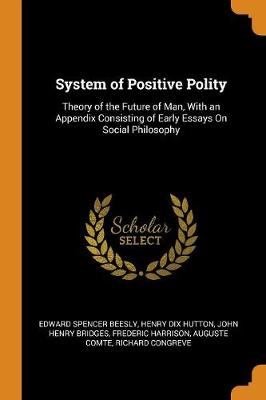 Book cover for System of Positive Polity