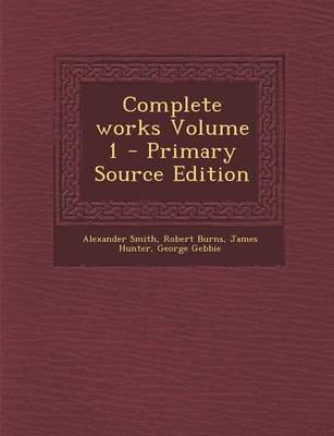 Book cover for Complete Works Volume 1