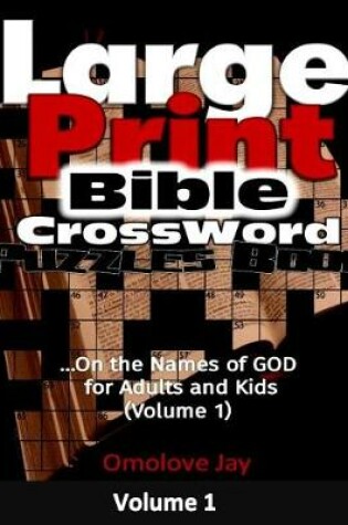 Cover of Large Print Bible Crossword Puzzles book