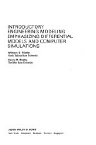 Cover of Introductory Engineering Modelling