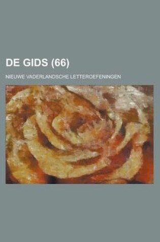 Cover of de Gids; Nieuwe Vaderlandsche Letteroefeningen (66)