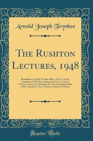 Cover of The Rushton Lectures, 1948