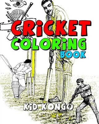 Book cover for Cricket Coloring Book