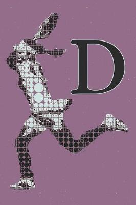 Book cover for D Monogram Initial Tennis Journal