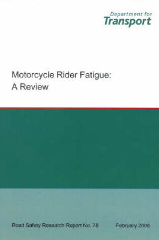 Cover of Motorcycle Rider Fatigue