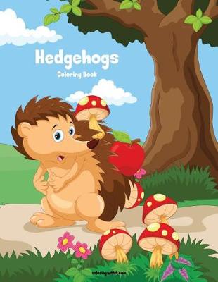 Book cover for Hedgehogs Coloring Book 1