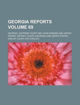 Book cover for Georgia Reports Volume 69