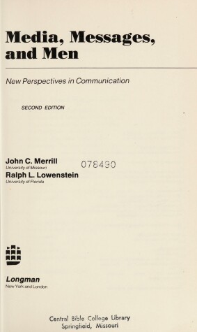 Book cover for Media, Messages and Men