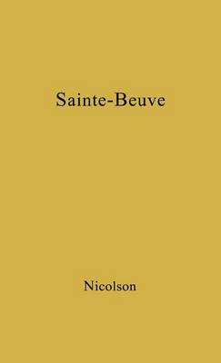 Book cover for Sainte-Beuve