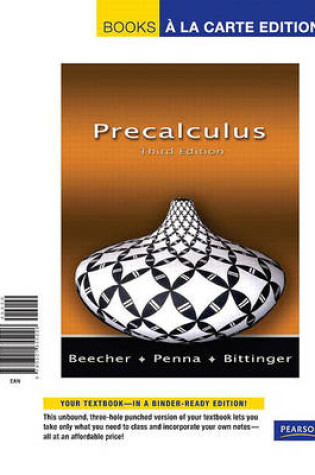 Cover of Precalculus, Books a la Carte Edition