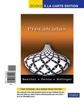 Book cover for Precalculus, Books a la Carte Edition