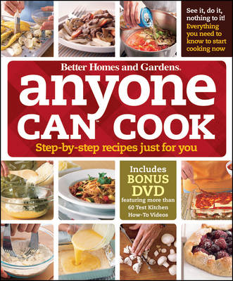Book cover for "Better Homes and Gardens" Anyone Can Cook