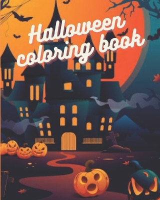 Book cover for Halloween coloring book