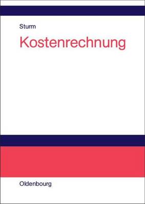 Book cover for Kostenrechnung