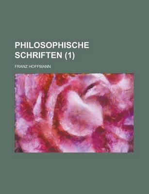 Book cover for Philosophische Schriften (1)