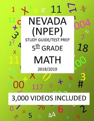 Book cover for 5th Grade NEVADA NPEP, 2019 MATH, Test Prep