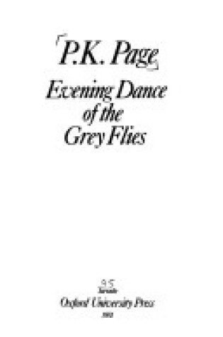 Cover of Evening Dance of the Grey Flies