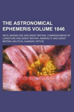 Cover of The Astronomical Ephemeris Volume 1846