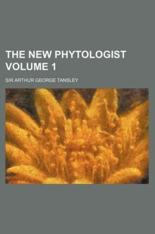 Cover of The New Phytologist Volume 1