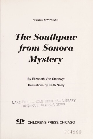 Book cover for The Southpaw from Sonora Mystery