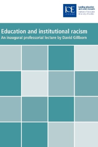 Cover of Education and Institutional Racism