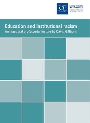 Cover of Education and Institutional Racism