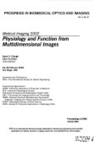 Cover of Physiology and Function From Multidimensional Images