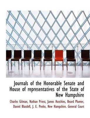 Book cover for Journals of the Honorable Senate and House of Representatives of the State of New Hampshire