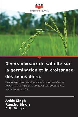 Book cover for Divers niveaux de salinité sur la germination et la croissance des semis de riz
