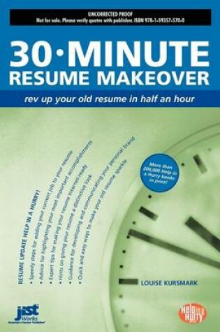 Cover of 30-Minute Resume Makeover