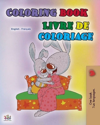 Book cover for Coloring book #1 (English French Bilingual edition)