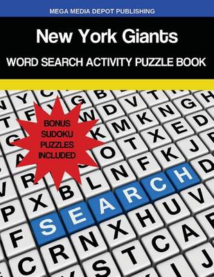 Book cover for New York Giants Word Search Activity Puzzle Book