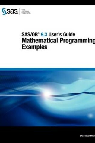 Cover of Sas/Or 9.3 User's Guide