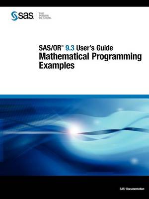 Book cover for Sas/Or 9.3 User's Guide