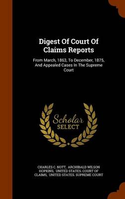 Book cover for Digest of Court of Claims Reports