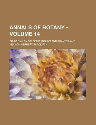 Book cover for Annals of Botany (Volume 14)