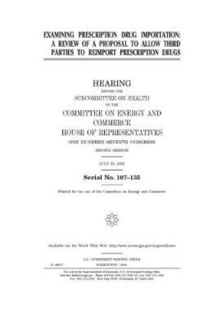 Cover of Examining prescription drug importation