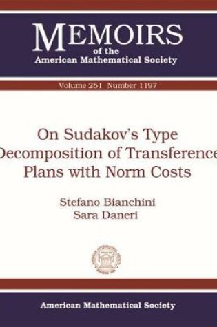 Cover of On Sudakov's Type Decomposition of Transference Plans with Norm Costs