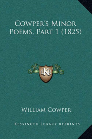 Cover of Cowper's Minor Poems, Part 1 (1825)
