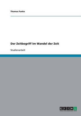 Book cover for Der Zeitbegriff im Wandel der Zeit