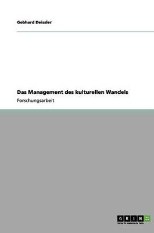 Cover of Das Management des kulturellen Wandels