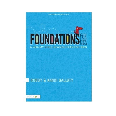 Book cover for Foundations for Kids: A 260-day Bible Reading Plan for Kids